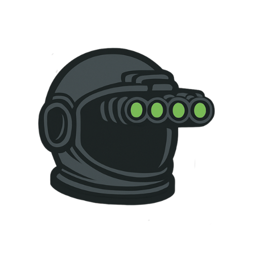 Quad Tube Astronaut Sticker